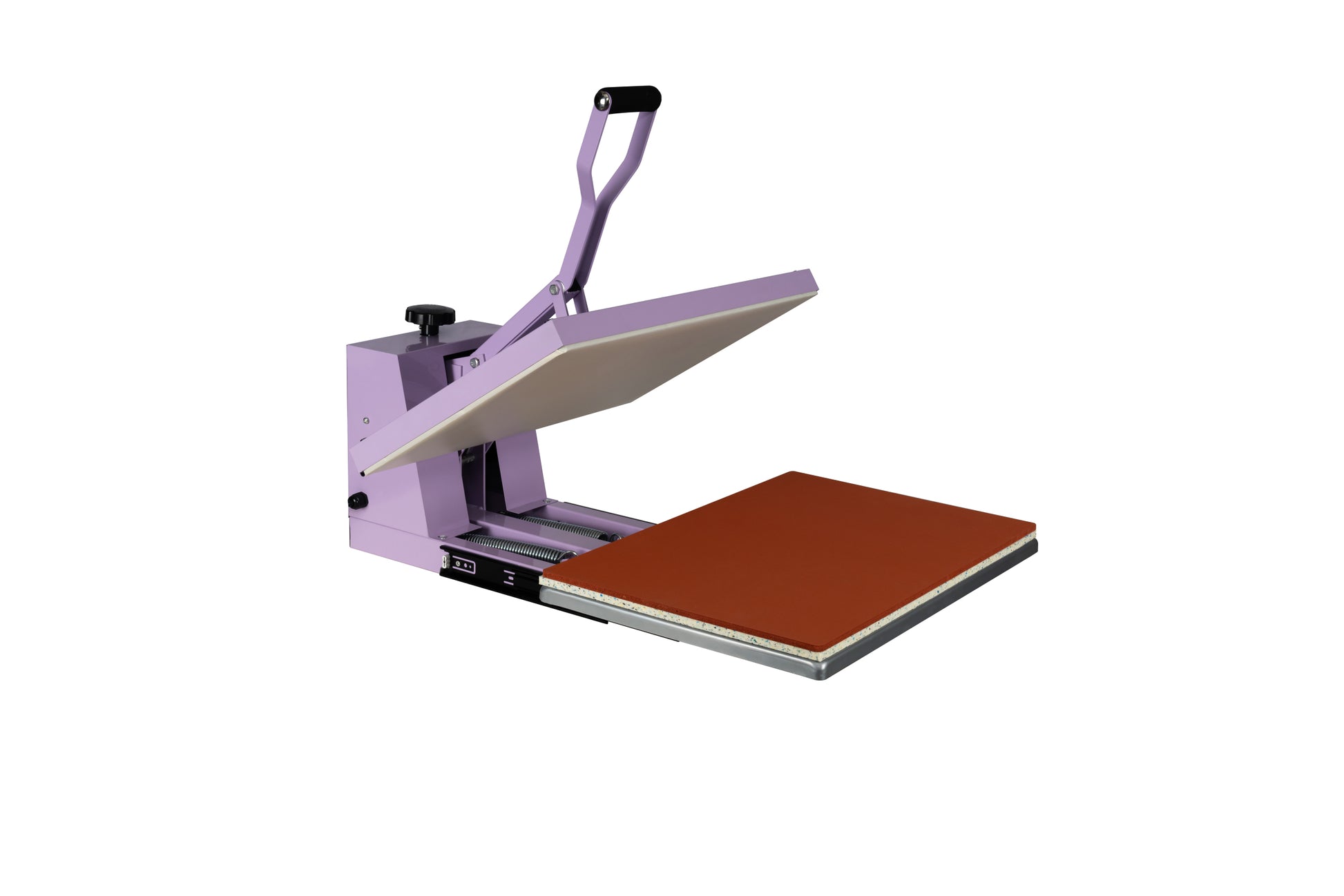 16X24 Manual Heat Press Machine With Slide Out Base Purple Aluminium
