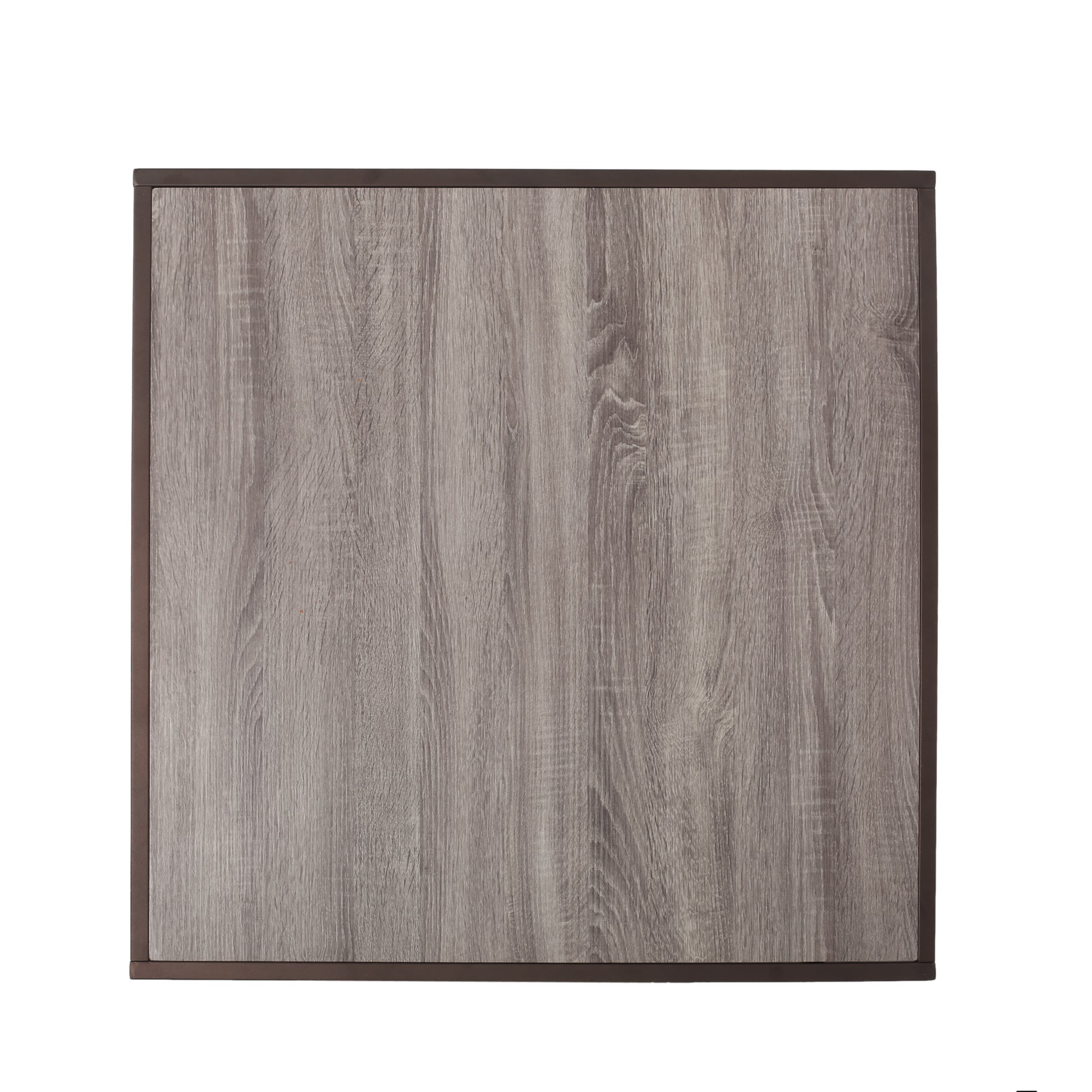 Modern Industrial Coffee Table, Gray And Bronze Grey Primary Living Space Coffee & End Tables Rectangular Mdf