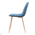 Dining Chair Blue Fabric