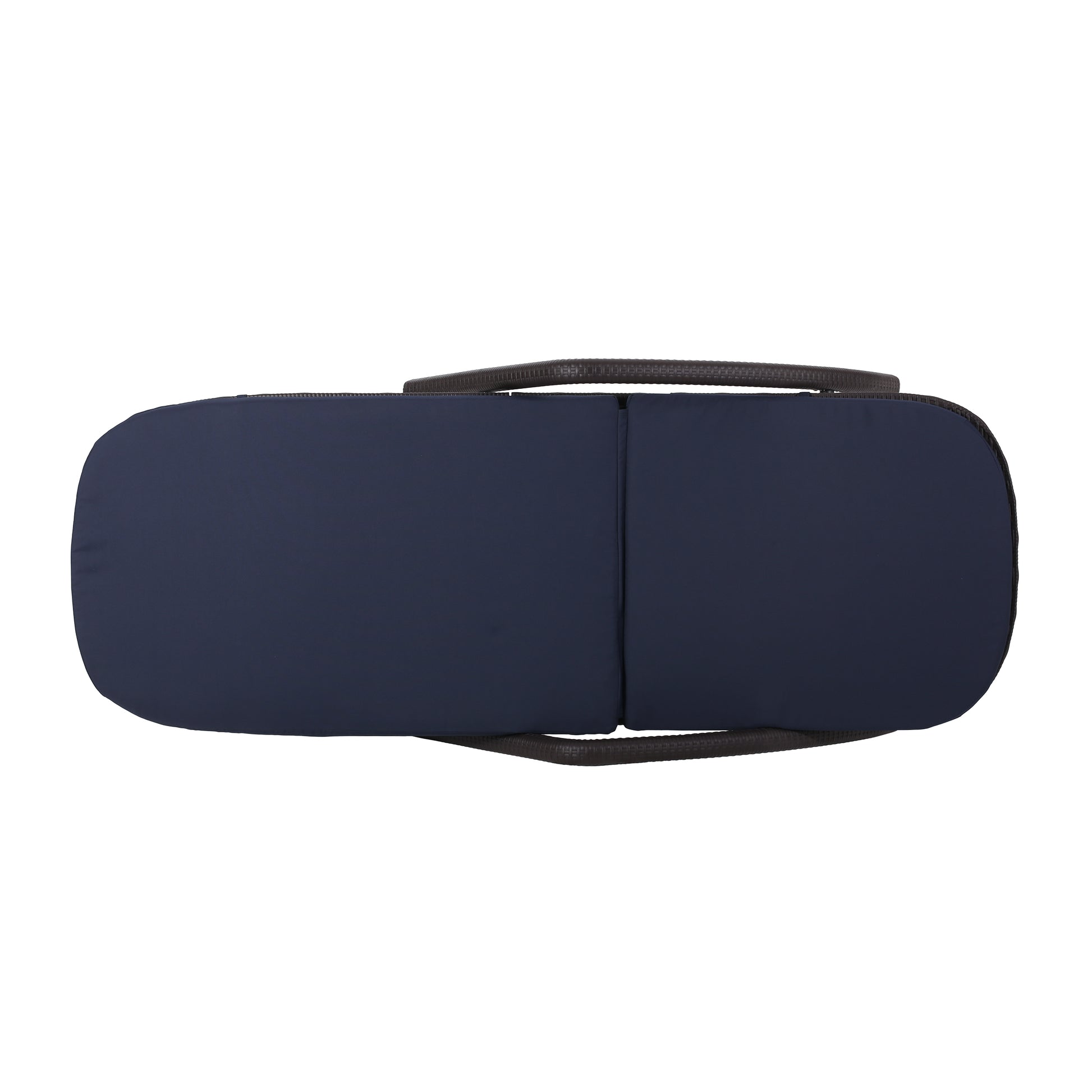 Mikael Chaise Lounge With Cushion Dark Brown Polypropylene