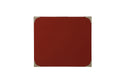 Babs Red Finish Accent Table Red Synthetic Wood