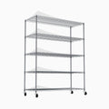 5 Tier Heavy Duty Adjustable Shelving And Racking, 300 Lbs. Per Wire Shelf, With Wheels And Shelf Liners, For Warehouses, Supermarkets, Kitchens, Etc. 59.45 