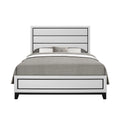 Mirage White Queen Bed White Rubber Wood