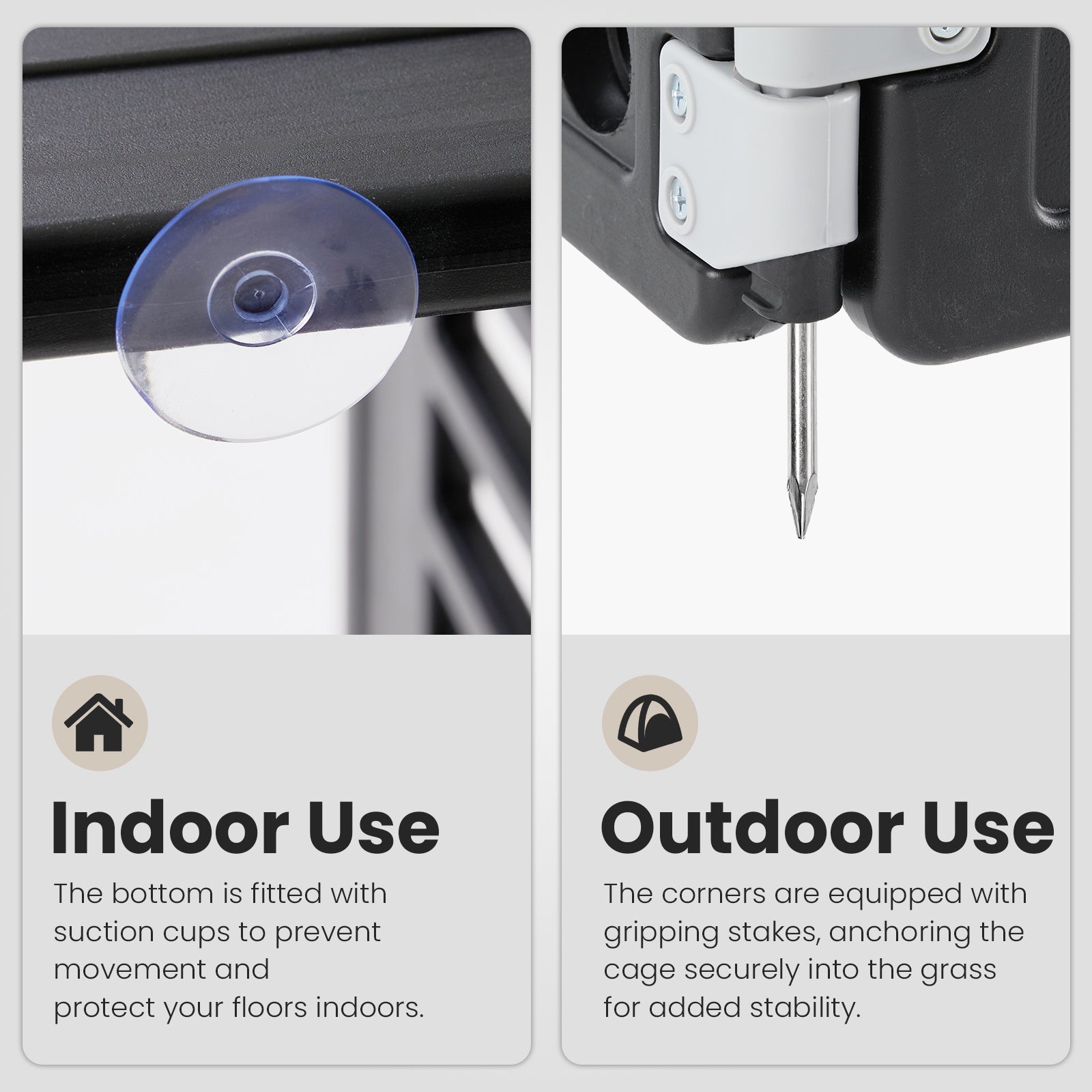 Dog Playpen Adjustable Folding Portable Pet Fence For Small To Medium Dogs Indoor Outdoor Use,4 Panel,Black Black Plastic