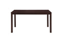 7Pc Dining Set Brown Finish Dining Table And 6 Chairs, Mdf And Solid Wood, Dining Kitchen Set Furniture Brown Seats 6 Dining Room 4 Leg Rectangular Dining Table With Chair Mdf