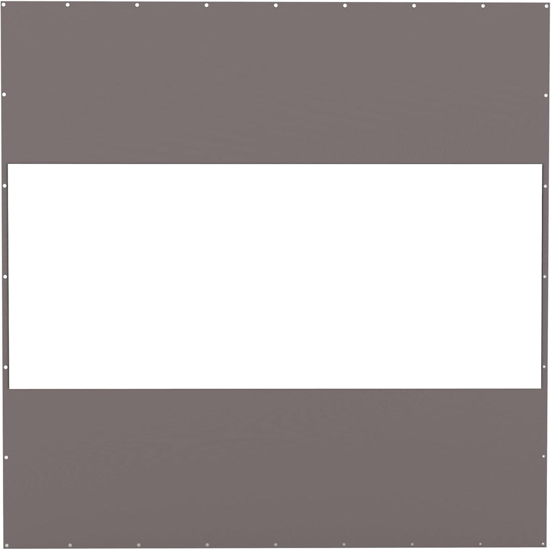 Heavy Duty Outdoor Clear Panel Curtain, 18 Oz Waterproof Pvc Polyester Curtain, Weather Resistant & Tearproof For Patios, Gazebos, Pergolas, Privacy Screen 10'H X 10'W, Gray Gray