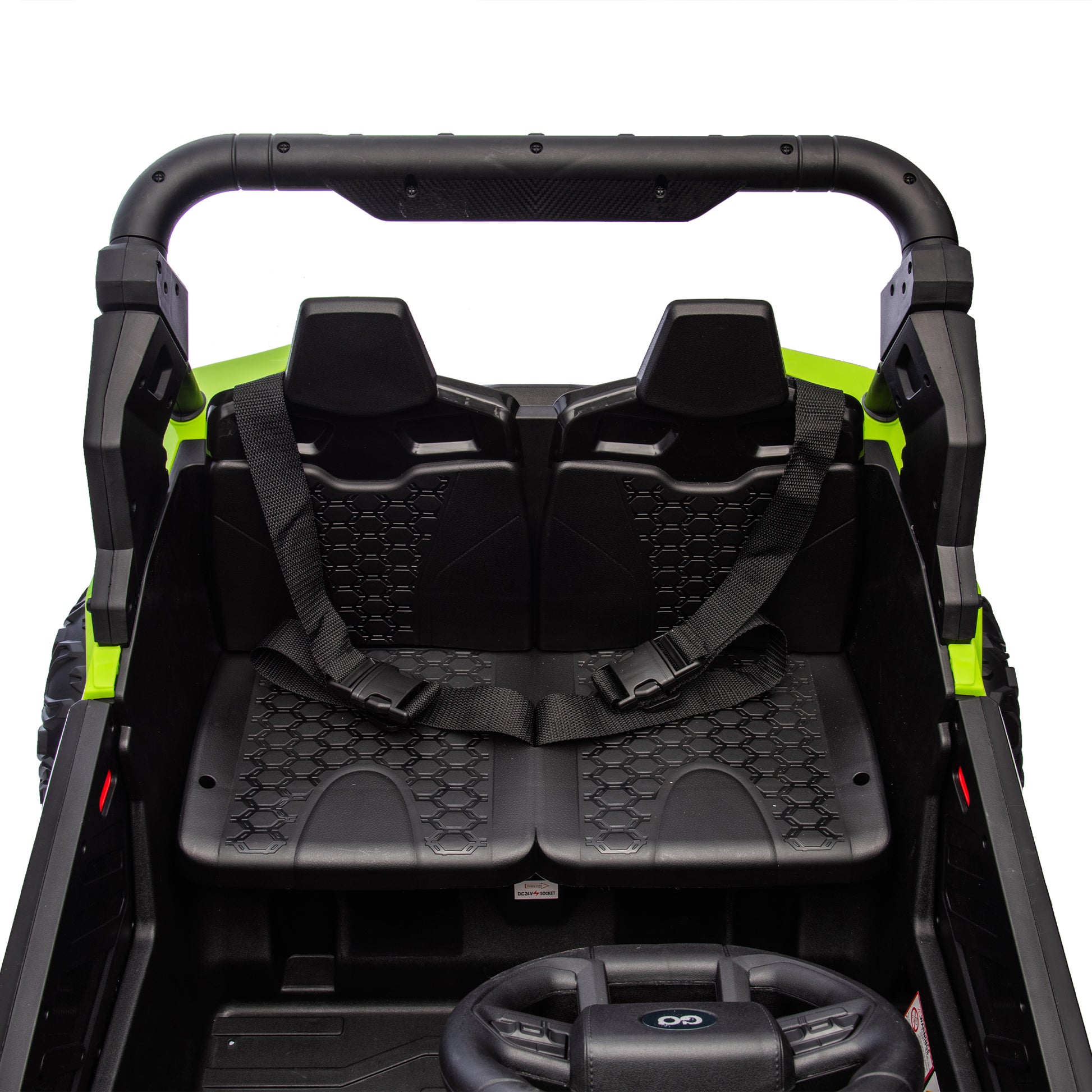 24V Two Seater Kids Ride On Utv W Parents Remote Control,Four Wheel Suspension,Slow Start,Large Wheel Design,Anti Collision Bar,Storage Space,Music,Usb,Bluetooth,Volume Control,Led Lights For Kids 3