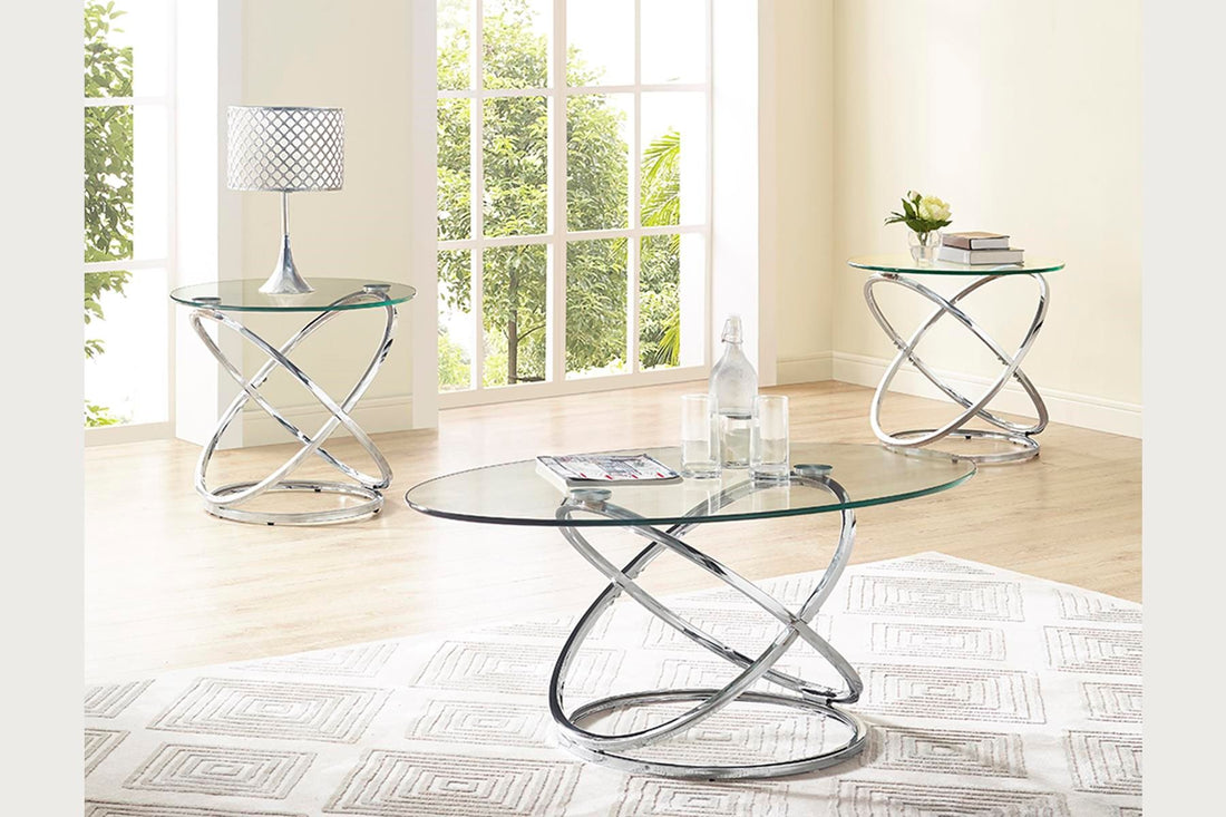 Modern Metal Cocktail Table Set Contemporary Cocktail Table Set Chrome Stainless Steel