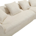 Coolmore Boucle Sofa 3 Seater For Living Room Oversized Comfy Sofa Unique Double Seat And Corner Construction For Apartment, Office Left Hand Facing Beige Beige Primary Living Space Foam Boucle 3