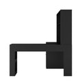 L Shaped Desk With Charger,Computer Desk With Drawers,Bookshelf & Hutch,Modern Corner Desk,Home Office Desk,L Shaped Study Table Writing Desk,Corner Gaming Computer Desk With Storage Black Mdf