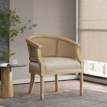 Accent Chair Rubber Wood Beige Natural Beige Natural Nature Classic Rubberwood Rubber Wood