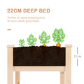 Outsunny Raised Garden Bed With Legs, 48