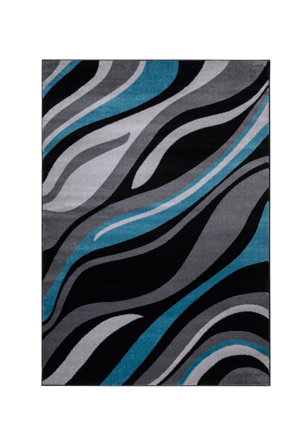 Jersey Area Rugs, Carpets For Livingroom, 5X7 Area Rugs ,1125 Grey Blue Rectangle 5&7 Blue Grey Contemporary Abstract Polypropylene