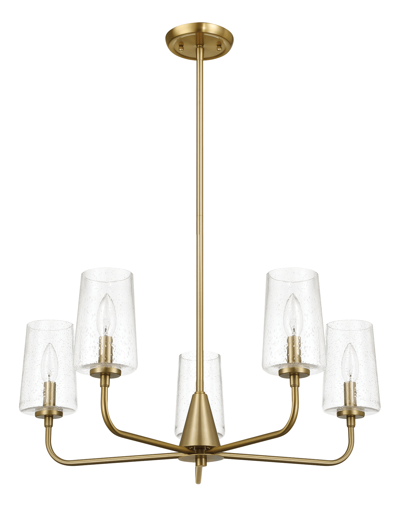 Dazzle Five Lights Chandelier With Clear Seeded Glass Satin Brass Antique Brass,Clear,Gold Brass,Glass