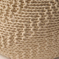 Hazel Pouf Ivory Cotton