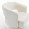 Swivel Barrel Chair, Velvet Accent Armchair 360 Degree Swivel Club Chair For Living Room Bedroom Reception Room White Foam Velvet