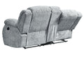 Stonic Grey Console Reclining Seat Gray Fabric