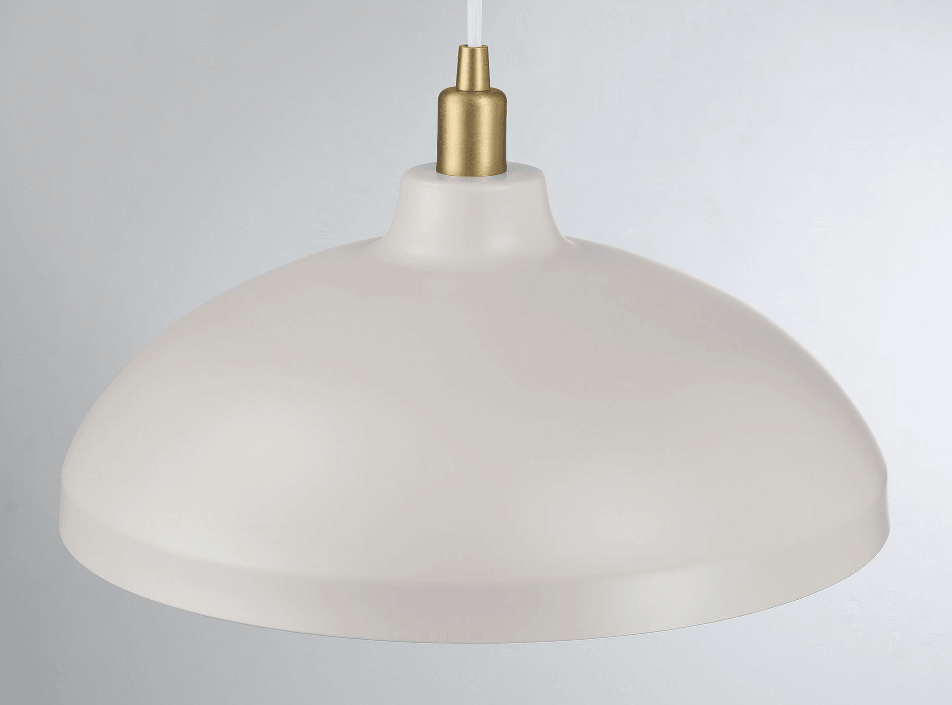 Astral Single Light White Pendant Lamp With Golder Brass Finish For Entrance Kitchen Island 14"D 8"H Gold White Brass,Glass Metal