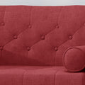 Club Chair Red Fabric