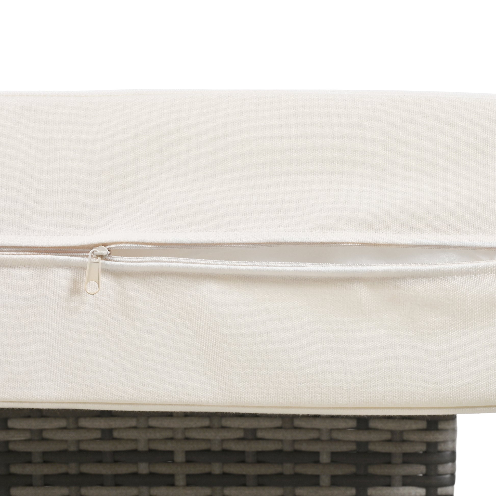 U Shaped Multi Person Outdoor Sofa Set, Suitable For Gardens, Backyards, And Balconies. White Seats 6 Aluminum