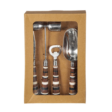 S 4 Barware Tools In Open Face Box Multicolor Steel