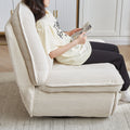 Video 360 Degree Corduroy Swivel Upholstered Manual Recliner Chair,Theater Recliner Sofa,Nursery Glider Rocker For Living Room Beige Corduroy