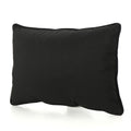 Coronado Rectangular Pillow Black Fabric