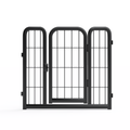 Dog Playpen Outdoor, 8 Panel Dog Fence 31.'' Pet Pen For Small Dogs Pet Exercise Pen For Puppy Rabbit Small Animals Portable Playpen For Rv Camping Garden Yard, Indoor. Black, 26.3'' W X 31.5'' H. Black Iron