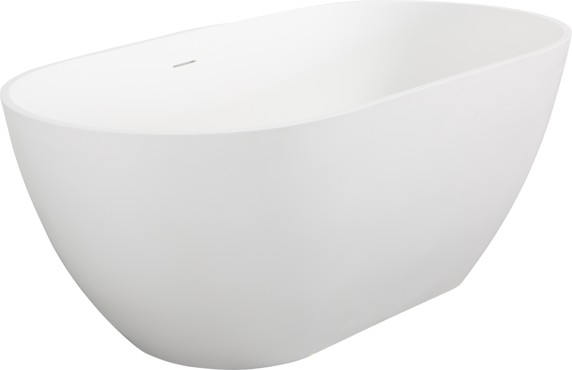 Luxury Handcrafted Stone Resin Freestanding Soaking Bathtub With Overflow In Matte White, Cupc Certified 24S03 69Mw Matte White Bathroom Freestanding Tubs Soaking Center Solid Surface