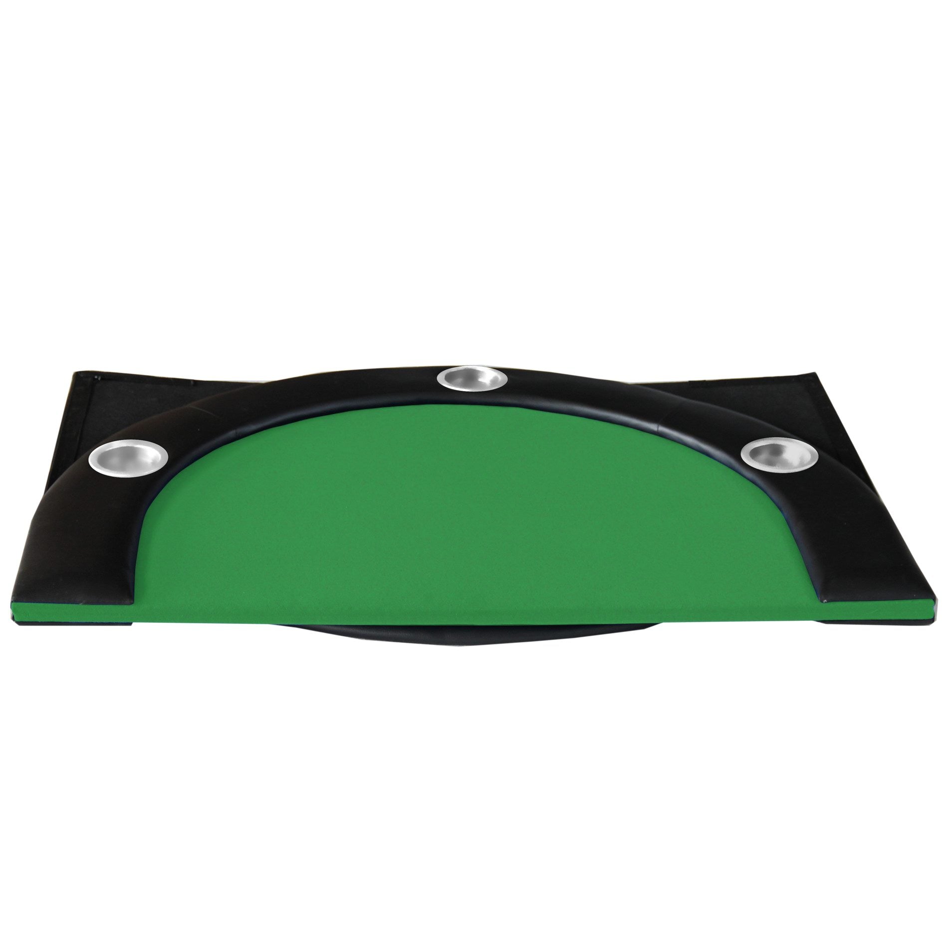 Folding Poker Table Top For 10 Players Tri Fold Texas Holdem Blackjack Casino Game Tabletop Green Green Primary Living Space Modern Mdf