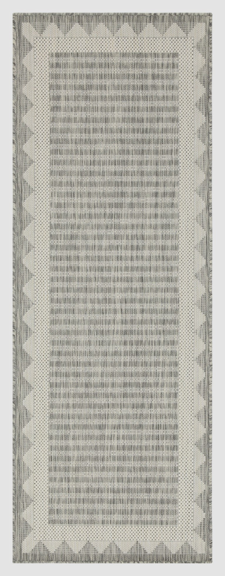 Sunshine Gc Har2015 Silver 2 Ft. 7 In. X 7 Ft. 3 In. Indoor Outdoor Area Rug Silver Polyester Polypropylene