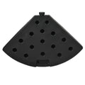 Outsunny Hdpe Material Patio Umbrella Base Weights Sand Filled Up To 150 Lb. For Any Offset Umbrella Base 4 Piece, Water Or Sand Filled, All Weather, Black Round Black Hdpe