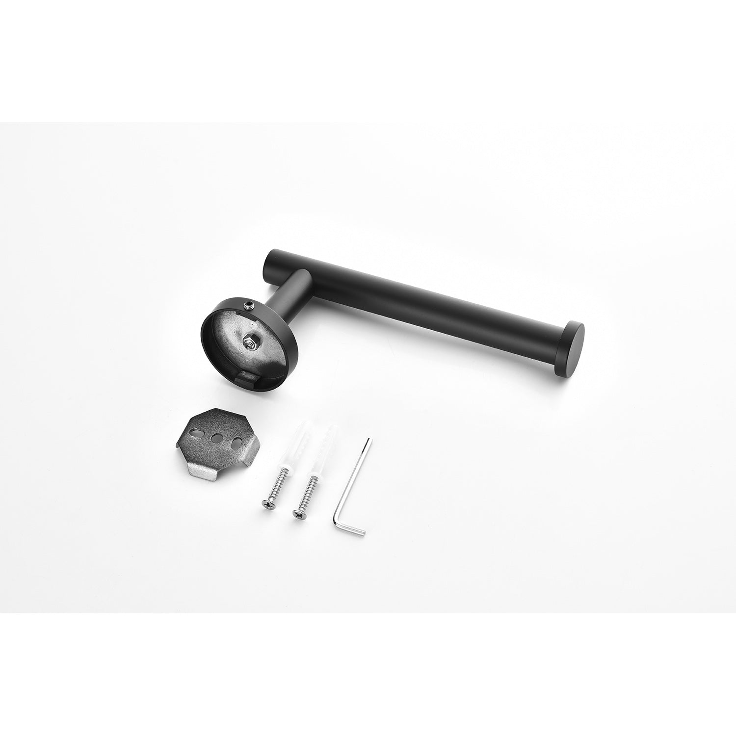 3 Piece Bathroom Hardware Set Matte Black Stainless Steel