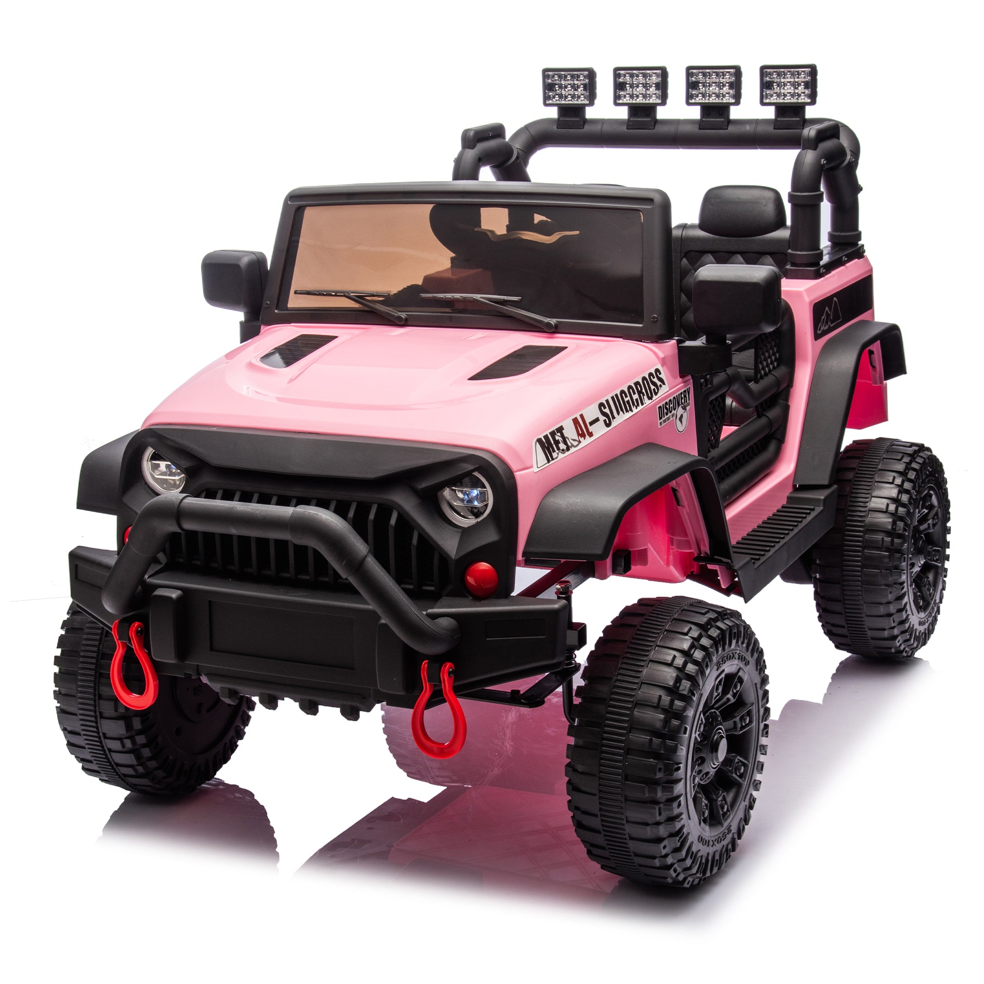 24V Kids Ride On Car W Parents Remote Control,400W Motor,Four Wheel Suspension,Adjustable Speed,Usb,Mp3,Music,Bluetooth,Large Display Screen,Power Display,Portable Handle,Safety Belt For Kids Aged 3 . Pink 50 99 Lbs Polypropylene