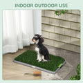 Pawhut Dog Grass Pad With Tray, 26