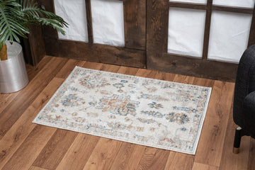 Noble Gc Gen7007 Ivory 2 Ft. X 3 Ft. Area Rug Ivory Polyester