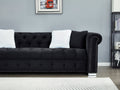 Reversible Sectional Sofa 4 Seater Oversized Convertible L Shaped Couch Velvet Sofa Couch Black Velvet 4 Seat