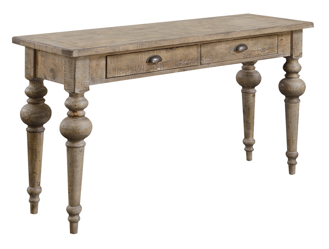 Ludin Taupe Sofa Table Taupe Solid Wood