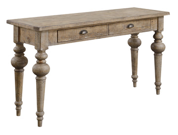 Ludin Taupe Sofa Table Taupe Solid Wood