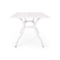 Phoenix Rectangle Table White Aluminium