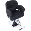 Salon Styling Chair For Hair Stylist Wide Seat,Hair Salon Chair Heavy Duty, Beauty Spa Cosmetology Shampoo Hairdressing Eq,Black,Square Base Black Pu