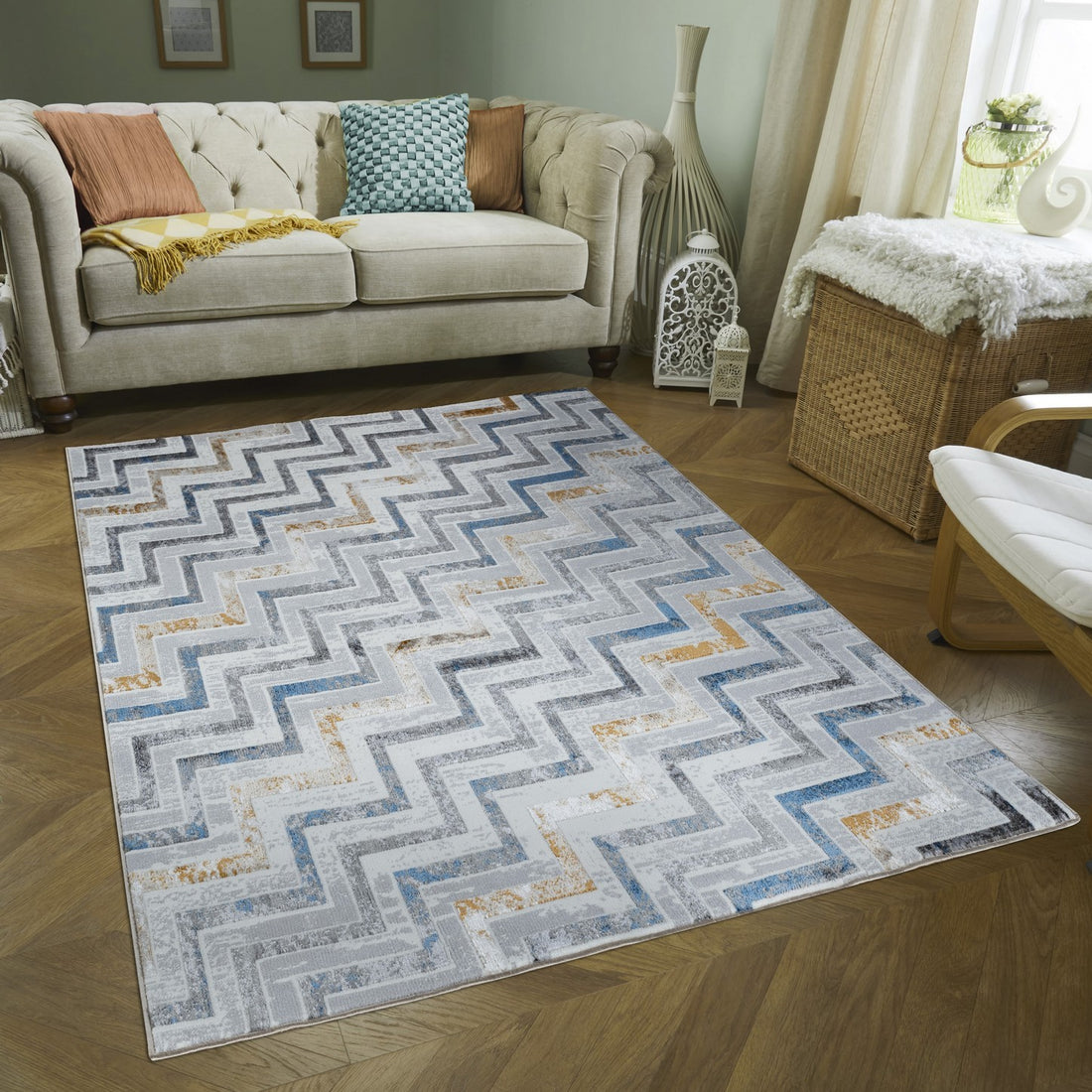 Nova Gc Soh9005 Multi 2 Ft. 7 In. X 7 Ft. Area Rug White Polyester