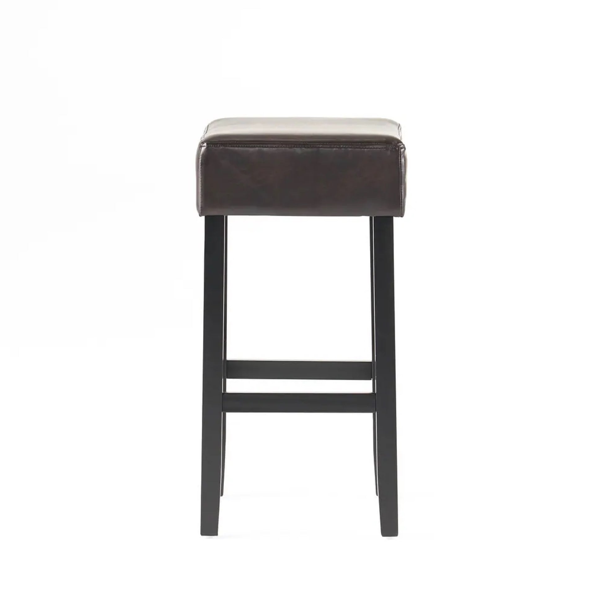 Old Sku: 74504.00 Set Of 2, 30" Backless Leather Counter Height Barstool Brown Set Of 2 Leather