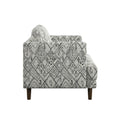 Jurie Black Abstract Accent Chair Black Primary Living Space Foam Engineered Wood
