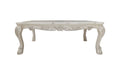 Bone White Coffee Table With Claw Leg White Primary Living Space Traditional Rectangular Wood