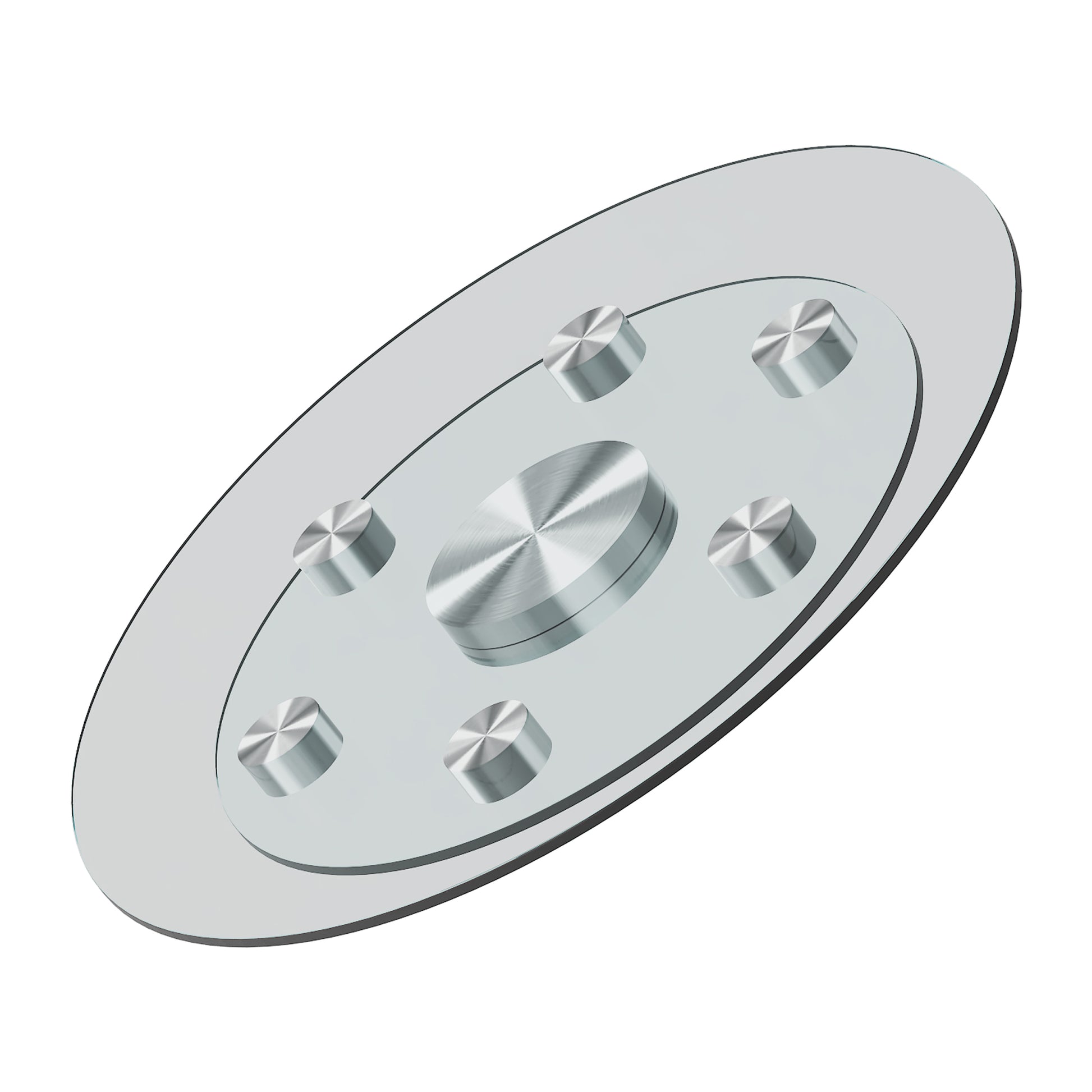 Double Layer Rotatable Round Glass.The Rotatable Design Makes It More Convenient To Retrieve And Place Items.The Upper Glass Has A Diameter Of 20 Inches, While The Lower Glass15 Inches. Transparent Glass
