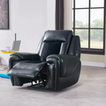 Clark Blanche Black Velvet Power Recliner With Led Black Fabric