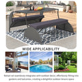 Versatile Outdoor Seat That Converts To Four Seats And A Table, Suitable For Gardens And Lawns Gray Hdpe