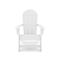 White Adirondack Chair Premium Hdpe Poly Lumber For Pool, Patio, And Garden Elegance No Adirondack White Weather Resistant Frame American Traditional Hdpe Hdpe