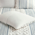 Cotton Printed Duvet Cover Set With Chenille King Multicolor Cotton